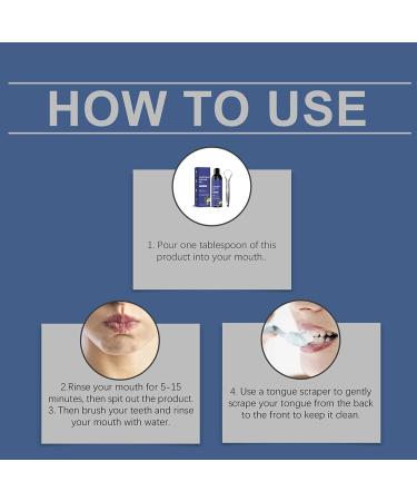 Oil Pulling Mouthwash for Teeth and Gums - 100ml with Tongue Scraper Daily Use Morning Evening Bedtime After Meals - Home Travel Morning Evening Sleep - Buy Online on GoSupps.com