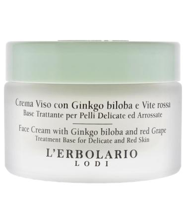L'Erbolario Ginkgo Biloba & Red Grape Face Cream - Smooths Imperfections Softens Skin - Paraben & Silicone Free - 1.6 oz - Buy Online on GoSupps.com