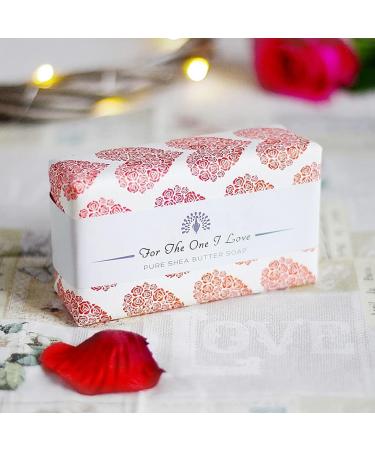 The English Soap Company Occasions Gift Shea Butter Soap The One I Love Rose Red Wrap 190g - Buy Online on GoSupps.com