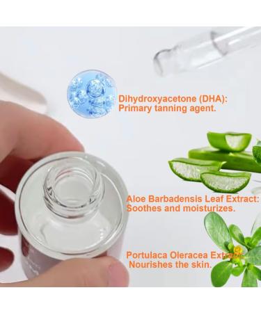 3PC Self Tanning Drops Moisturizing Facial Tan Serum Relieve Dry Rough Prevent Sunburn Shine Brown Body Bronzer Tanning Accelerator - Buy Online on GoSupps.com