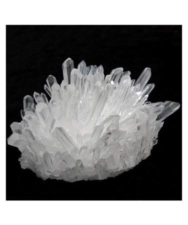 Natural Crystal Rough Natural Crystal Cluster Quartz White Stones Crystal Point Home Decoration Raw Crystals (Size : 300-350g) Household (Size : 300-350g)