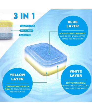 16 Tablet Dishwasher Cleaner: Deodorizer & Descaler for Kitchen Efficiency - Buy Online on GoSupps.com