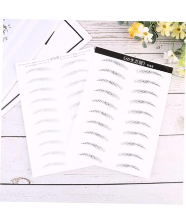 LALADEFIEE 2 Pairs Eyebrow Sticker Lumentes Magnetic Eyelashes False Eyelashes Elf Brow Gel Eyebrows Black - Buy Online on GoSupps.com