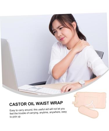 BEBEMOKO 1set Comfortable Castor Oil Pack Adjustable Neck Wrap for Relaxation Reusable Aid for Sleep Relief Made of Soft Durable Material - Buy Online on GoSupps.com