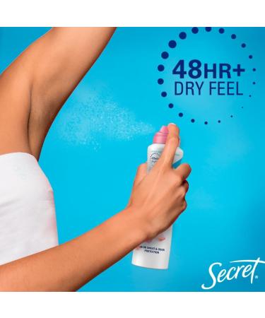 Secret Dry Spray Antiperspirant Deodorant for Women 48hr Weightless Sweat & Odor Protection Gentle on Skin Powder Fresh Scent 4.1 oz (Pack of 3) Powder Fresh 4.1 Ounce (Pack of 3) - Buy Online on GoSupps.com