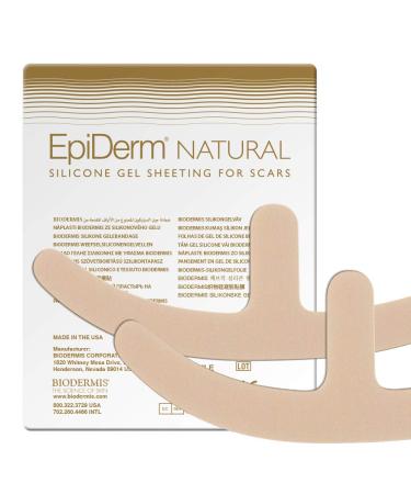 Epi-Derm Mastopexy (1 Pair) (Natural) Silicone Scar Sheets from Biodermis