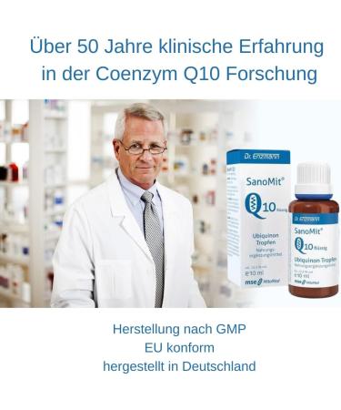 Sanomit Q10 Fluid Ubiquinon 10ml - High Dose Vegan Liposomal Coenzyme Q10 for Nerve & Immune Support - Buy Online on GoSupps.com