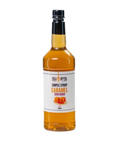 Simps Modern Beverage Zero Sugar Caramel Syrup Sugar Free Coffee Syrup 946 mL