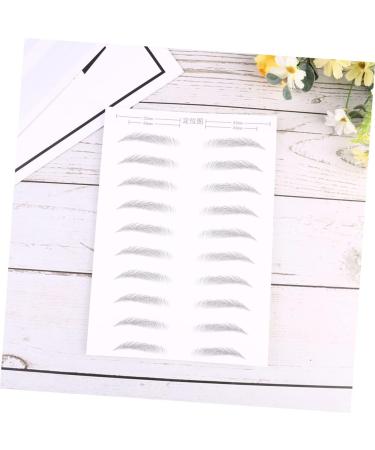 Ipetboom 6 Sheets Pairs Hair- Like Authentic Eyebrows Faux Eyebrow Simulation Eyebrow Sticker 6d Disposable - Buy Online on GoSupps.com