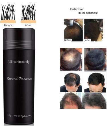 Instantly Thicker Hair with Strand Enhance Hair Fibres - 27.5g Bottle | Hair Loss Concealer for Women & Men | Transform Thin Hair in Seconds (Medium Blonde) - Buy Online on GoSupps.com