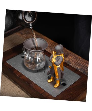 Alipis Tea Leak Tea Pet Office Decore Ceramic Tea Funnel Buddha Multipurpose Tea Pet Personality Collection Assorted Color 15x9cm - Buy Online on GoSupps.com