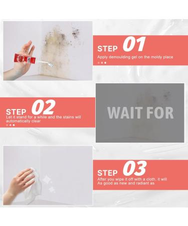 FEXPDL Gel Mould Remover mold remover spray black mould remover Deep Mould Remover Gel for Bathroom Kitchen Household Cleaning Solution for Wall Tiles Grout and Sink With Scraper. - Buy Online on GoSupps.com