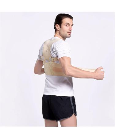 Lower Back Support Belt for Pain Relief | Unisex Lumbar Support Under Clothing | Posture Correction | Comfortable Beige - Buy Online on GoSupps.com