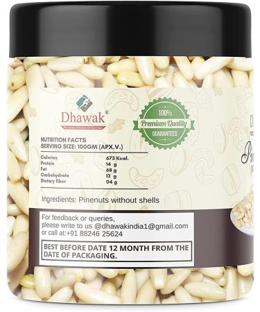 ORGANIZE AOZA Dhawak Pine Nuts Without Shell 100g Chilgoza Dry Fruit Jar Pack - Buy Online on GoSupps.com