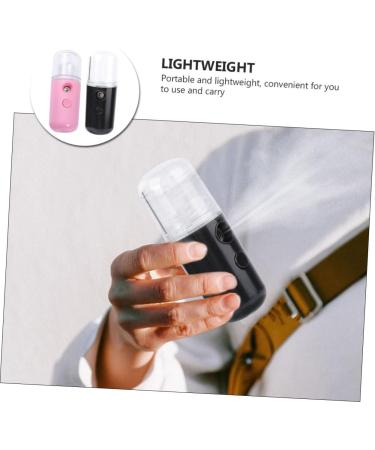 Beavorty Cleanser 2pcs Spray Hydrating Apparatus portable face steamer mini humidifier steamer for face Cool handheld 10.5x3.5cm Black - Buy Online on GoSupps.com