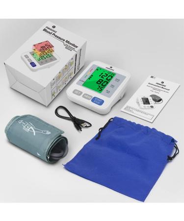 PANACARE Upper Arm Blood Pressure Monitor with XL Cuff for Home Use - 3.4'' Tri-Color Backlight Screen, Audio Reading, Automatic Electronic BP Meter - Buy Online on GoSupps.com