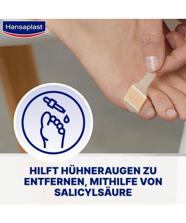 Hansaplast Chicken Eyes Plaster - Salicylic Acid Treatment for Pain Relief (1 x 8 Pieces) | Effective Foot Care Solution for Smooth Skin - Buy Online on GoSupps.com