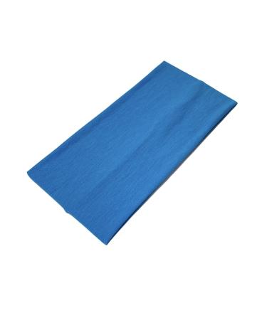 WESTEND CHOICE Extra Wide Headbands 11cm Plain Stretchy Kylie Head Band Unisex Bandeau Headbands for Women & Men Soft Hairbands Yoga Bandana Headband (Blue) - Buy Online on GoSupps.com