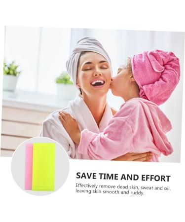 Healeved 8pcs Nylon Bath Towel Scrubber Set - Gentle Infant and Baby Body Exfoliating Sponge and Scrubber - Buy Online on GoSupps.com