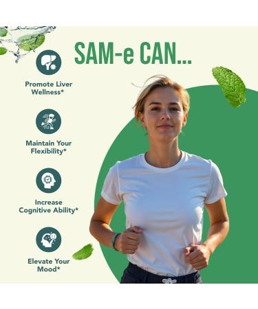 HealthyWayRx 500mg SAM-e & Coenzyme Q10 200mg CoQ10 Supplement Bundle - Brain Mood Focus and Energy Support Bundle with CoQ10 and S-Adenosyl-L-Methionine Capsules (Over 6 Month Supply) - Buy Online on GoSupps.com