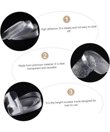 FOMIYES Heightening Insoles for Men - Invisible Heel Cushion Inserts Gel Damping Shoe Pads 2 Pairs of Height Boosting Insoles - Buy Online on GoSupps.com