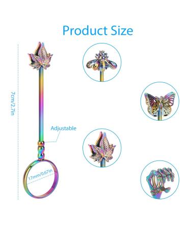 ACETOP Holder Ring Set - 4Pcs Butterfly/Bee/Maple Leaf/Skeleton Hand Shape Blunt Joint Ring Clip - Elegant Finger Holder - Gifts for Men and Women - Multicolor - #17mm - Buy Online on GoSupps.com
