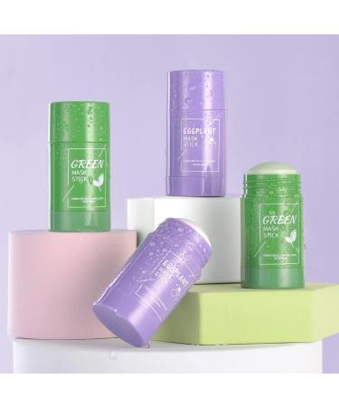 AOOWU AOOWU Eggplant Cleansing Mud Stick Green Tea Mask Green Tea Mask Stick Removes Blackheads for All - Buy Online on GoSupps.com