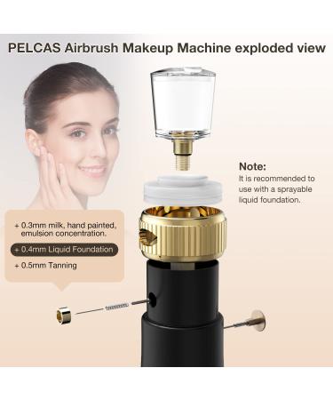PELCAS Cordless Airbrush Professional Makeup Kit - Rechargeable Mini Airbrush Gun for Face and SPA 35ML - Buy Online on GoSupps.com