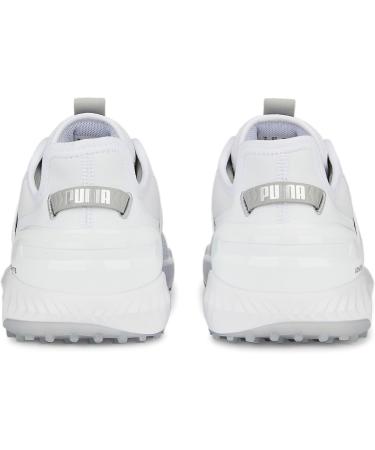 PUMA Men's Ignite Elevate Golf Shoe - 39 EU | Puma White & Silver | International Shipping Available - Buy Online on GoSupps.com