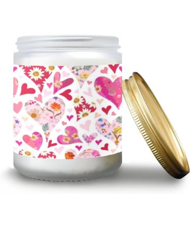 Buy Vanilla Scented Candles | Aromatherapy Jar Candles | Long Lasting 7 oz Gift Set for Women | Perfect Birthday Gift - Beautiful Hearts & Flowers - Buy Online on GoSupps.com