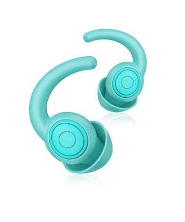 Ear Plugs for Sleeping 2 Pair - 38dB Highest NRR Noise Cancelling Ear Plugs for Sleeping Sound Blocking Noise Reduction Silicone Earplugs for Sleep Focus Travel Concerts Work (blue1)