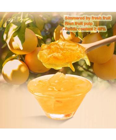 Mkostlich Honey Citron Tea Yuzu Marmalade Grapefruit 500g - Hot Cold Drink, Smoothies, Spread Jam, Cocktail Fruit Herbal Tea - Buy Online on GoSupps.com
