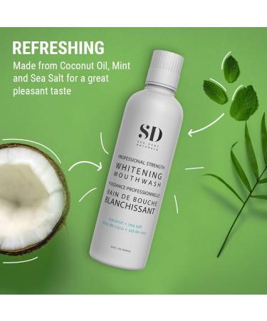 Spa-Dent Natural Mouthwash - Whitening Coconut Sea Salt Action Alcohol Free Dental Office Technology Made in Canada with Advanced Dental Grade Ingredients (600 ml (Pack of 1)) - Buy Online on GoSupps.com