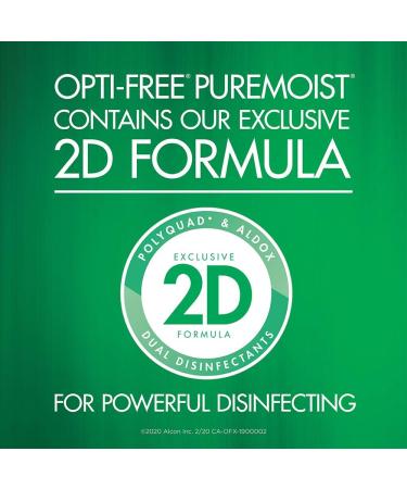 Opti-Free PureMoist with HydraGlyde Multipurpose Contact Lens Solution 300 ml - Buy Online on GoSupps.com