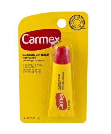 Carmex Classisc Lip Balm Medicated 0.35 oz ( Pack of 11)