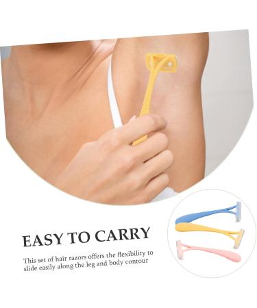 minkissy 9Pcs Manual Hair Removal Knife Hair Removal For Women Hair Trimmer For Bikini Line Leg Hair Razor Manual Shaver For Body Shaper Travel Disposable Abs - Buy Online on GoSupps.com