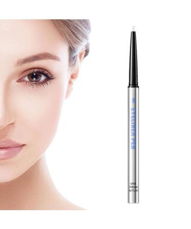 Eye Pencil Eyeliner - Waterproof Eyeliner Pencil Eyeliner for Delicate Liners | 6 Colors Vitamin E Super Slim Nib Eyeliners for Natural Bold Eye Makeup Easy to Remove Fanelod Milky White