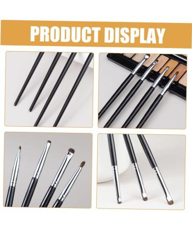 FOMIYES 4pcs Eyeliner Brush Kit Horse Hair Black Fine Precision Eyeliner Brush - Buy Online on GoSupps.com