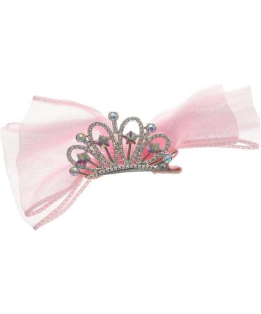 FRCOLOR Girl Hair Accessories bow hairpin bow hair clips pink hair bows for girls bows for girls hair princess clip bow clips bows bow hair clips for girls child crystal Mesh hair - Buy Online on GoSupps.com