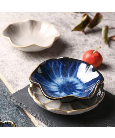 Alipis 2pcs Bowl Vinegar Snack Dip Soup Chili Side BBQ Kitchen Bowls Shaped Dipping Ceramics Container As Shown 11x5.5cm - Buy Online on GoSupps.com