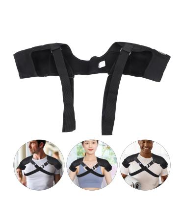 Happyyami Double Shoulder Brace - Elastic Shoulder Bandage & Strap for Hiking Sports & AC Joint Pain Relief - Buy Online on GoSupps.com