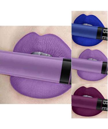 Edanta Kilshye Matte Liquid Lipstick Velvet Cream Lip Gloss High Pigmented Lip Beauty Lipsticks Makeup for Women and Girls Pack of 1 (Z-Purple) Z-Purple 1 Count (Pack of 1)