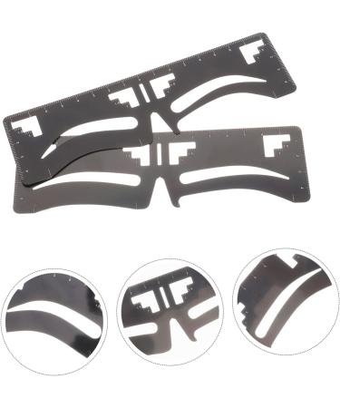 FOMIYES 2pcs Clear Ruler Brow Guide Ruler Eyebrow Measuring Tool Ruler Tool Eyebrow Trimming - Buy Online on GoSupps.com