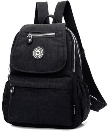 Fadsace Women's Waterproof Nylon Backpack for Hiking & Camping - Black - Buy Online on GoSupps.com