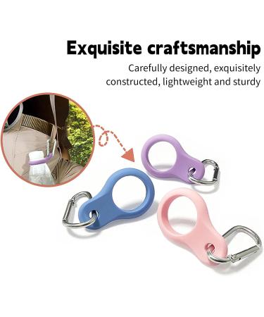 5PC Silicone Water Bottle Buckle with Karabiner Clip | Portable & Colorful Holders for Hiking Camping & Outdoor Activities - Buy Online on GoSupps.com