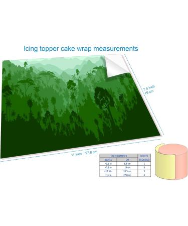 FOREST SCENE WRAP AROUND EDIBLE CAKE TOPPER ICING SHEET DECORATION 3 SHEETS - Buy Online on GoSupps.com