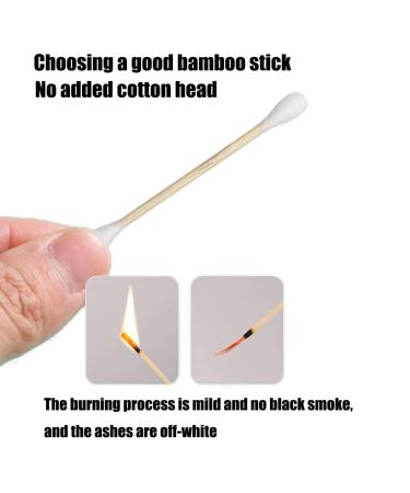 500 Biodegradable Cotton Swabs - Organic Bamboo Sticks with Double Round Tips & Reusable Container | Eco-Friendly Ear Sticks - Buy Online on GoSupps.com