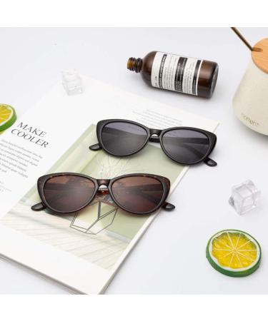EYEGUARD Invisible Bifocal Cateye Vintage Reading Sunglasses for Women Demi 3.0x | UV400 Protection Spring Hinge Sun Reader - Buy Online on GoSupps.com