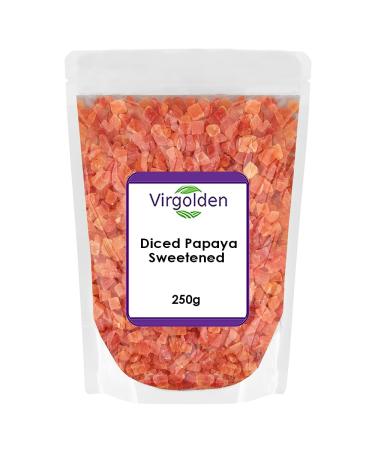 Diced Papaya Sweetened 250g by Virgolden