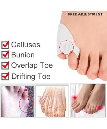 Mcvcoyh 6 Pieces Pinky Toe Separator Pinky Toe Cushion Protectors Gel Toe Separators Toe Straighteners for Curled Toes Pain Relief Overlapping Toe Curled Pinky Toe - Buy Online on GoSupps.com